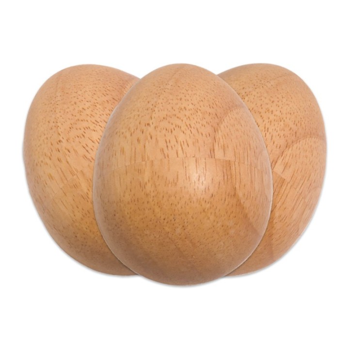 Westco Educational Products Wooden Egg Shaker, Large, Set of 3