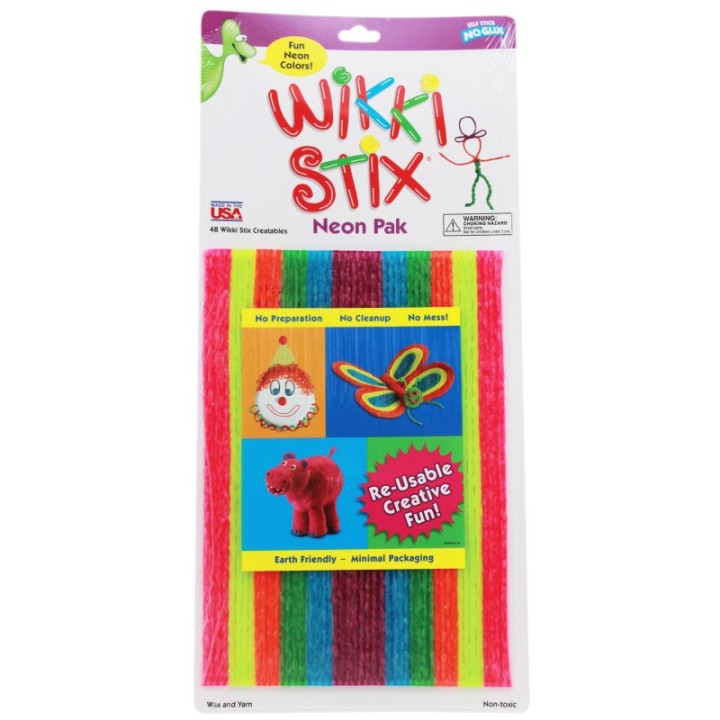 Wikki Stix® Wikki Stix®, Neon Colors, Pack of 48