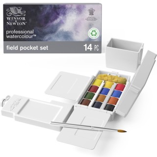 Winsor & Newton Professional Watercolors, Field Pocket Set, 12 Colors