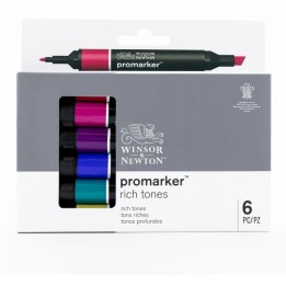 Winsor & Newton Promarker™, Rich Tones, Set of 6
