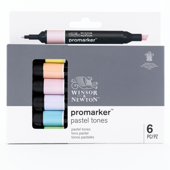 Winsor & Newton Promarker™, Pastel Tones, Set of 6