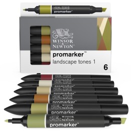Winsor & Newton Promarker™ Landscape Tones 1, Set of 6