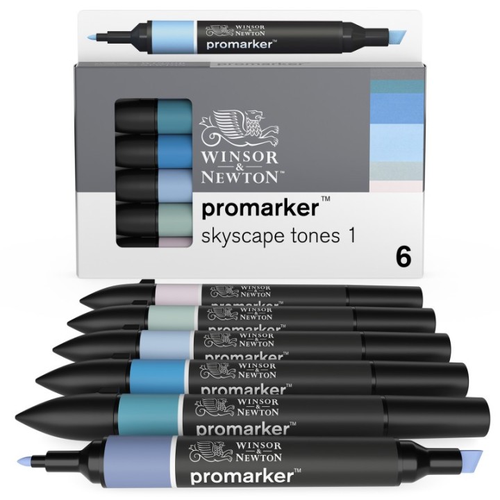 Winsor & Newton Promarker™, Skyscape Tones 1, Set of 6