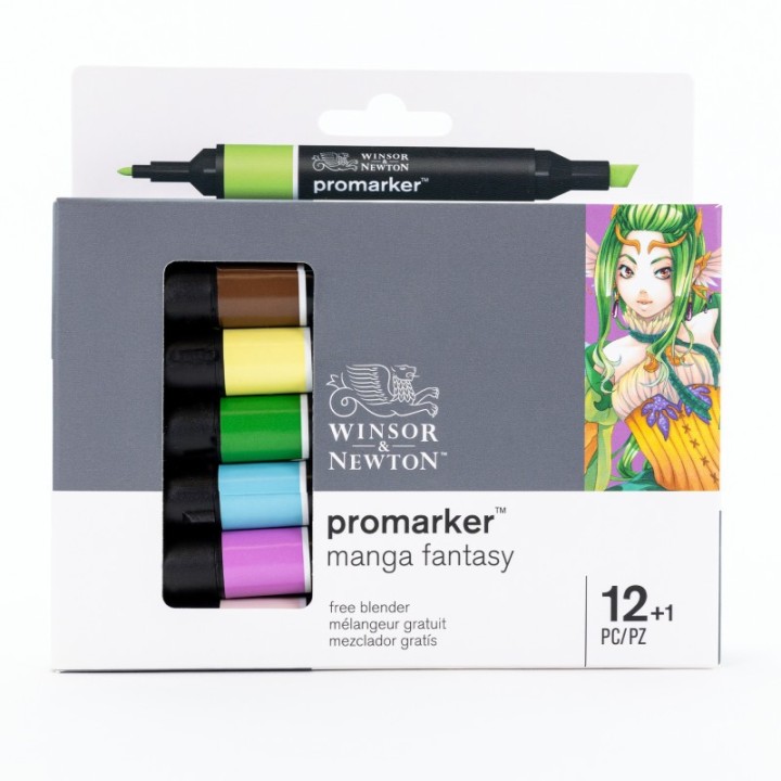 Winsor & Newton Promarker™, Manga Fantasy, Set of 12+1