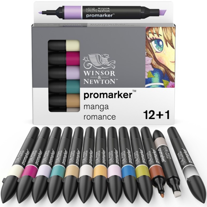Winsor & Newton Promarker™, Manga Romance, Set of 12