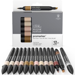 Winsor & Newton Promarker™ Skin Tones, Set of 12+1