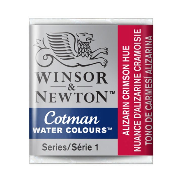 Winsor & Newton Cotman Watercolor Paint, Half Pan, Alizarin Crimson Hue