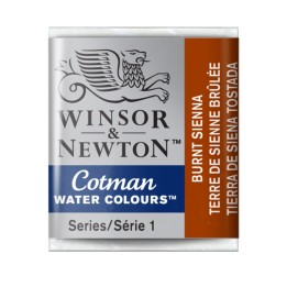 Winsor & Newton Cotman Watercolor Paint, Half Pan, Burnt Sienna