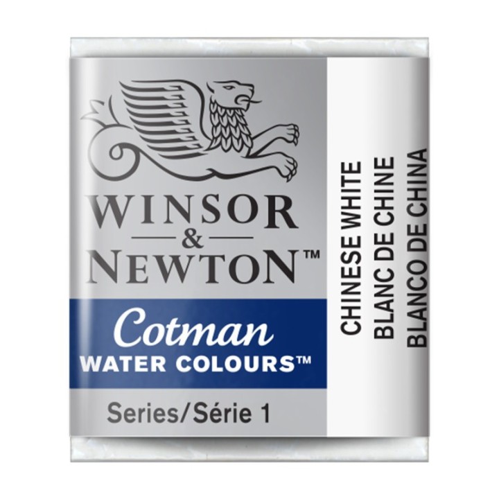 Winsor & Newton Cotman Watercolor Paint, Half Pan, Chinese White