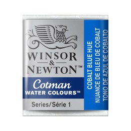 Winsor & Newton Cotman Watercolor Paint, Half Pan, Cobalt Light Blue Hue