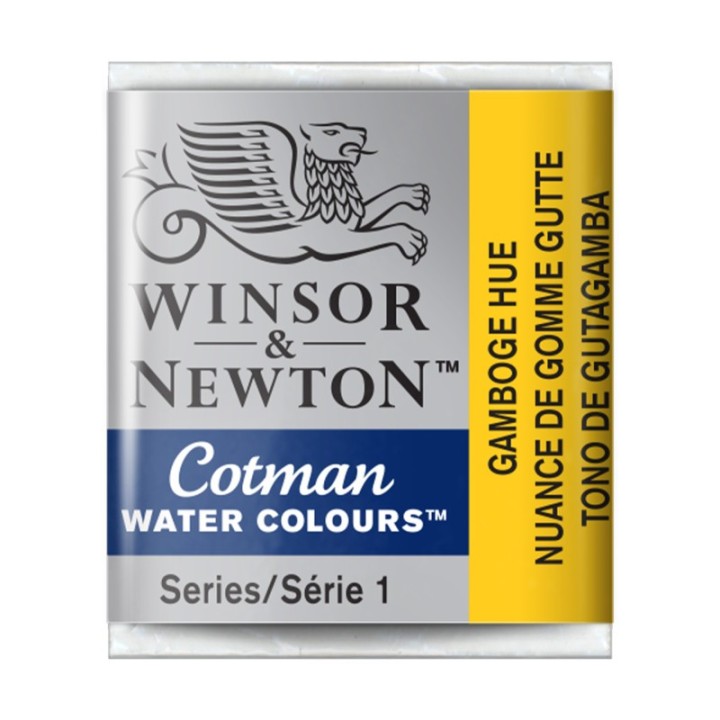 Winsor & Newton Cotman Watercolor Paint, Half Pan, Gamboge Hue
