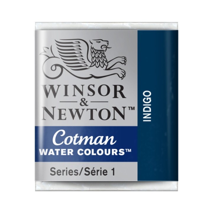Winsor & Newton Cotman Watercolor Paint, Half Pan, Indigo