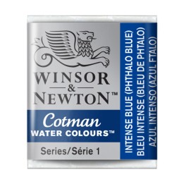 Winsor & Newton Cotman Watercolor Paint, Half Pan, Intense Blue