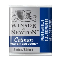 Winsor & Newton Cotman Watercolor Paint, Half Pan, Prussian Blue