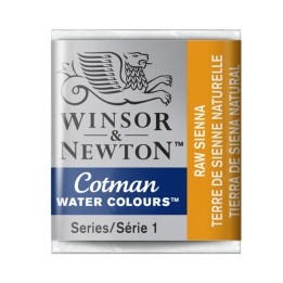 Winsor & Newton Cotman Watercolor Paint, Half Pan, Raw Sienna