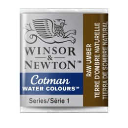Winsor & Newton Cotman Watercolor Paint, Half Pan, Raw Umber