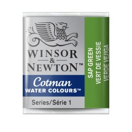 Winsor & Newton Cotman Watercolor Paint, Half Pan, Sap Green