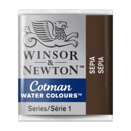 Winsor & Newton Cotman Watercolor Paint, Half Pan, Sepia
