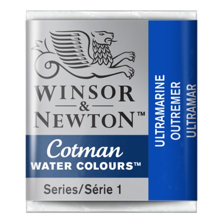 Winsor & Newton Cotman Watercolor Paint, Half Pan, Ultramarine