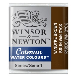 Winsor & Newton Cotman Watercolor Paint, Half Pan, Vandyke Brown