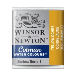 Winsor & Newton Cotman Watercolor Paint, Half Pan, Yellow Ochre