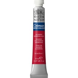 Winsor & Newton Cotman Watercolor Paint, 8 mL Tube, Alizarin Crimson Hue