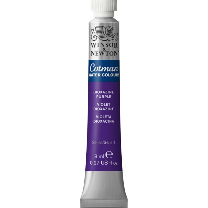 Winsor & Newton Cotman Watercolor Paint, 8 mL Tube, Dioxazine Purple