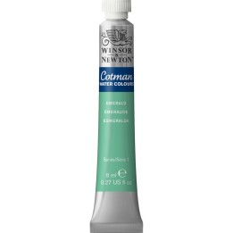 Winsor & Newton Cotman Watercolor Paint, 8 mL Tube, Emerald