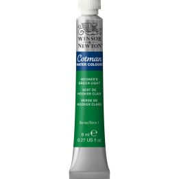 Winsor & Newton Cotman Watercolor Paint, 8 mL Tube, Hooker's Green Light