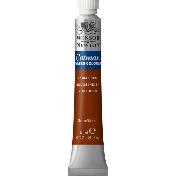 Winsor & Newton Cotman Watercolor Paint, 8 mL Tube, Indian Red