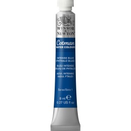 Winsor & Newton Cotman Watercolor Paint, 8 mL Tube, Intense Phthalo Blue