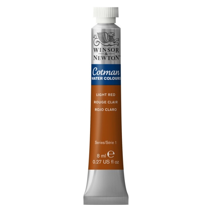 Winsor & Newton Cotman Watercolor Paint, 8 mL Tube, Light Red