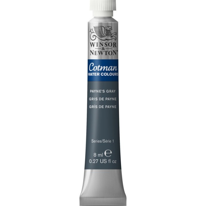 Winsor & Newton Cotman Watercolor Paint, 8 mL Tube, Payne's Gray