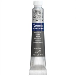 Winsor & Newton Cotman Watercolor Paint, 8 mL Tube, Iridescent Black