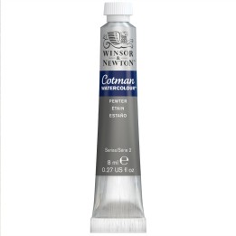 Winsor & Newton Cotman Watercolor Paint, 8 mL Tube, Pewter