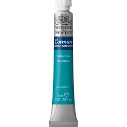 Winsor & Newton Cotman Watercolor Paint, 8 mL Tube, Turquoise