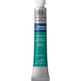 Winsor & Newton Cotman Watercolor Paint, 8 mL Tube, Viridian Hue