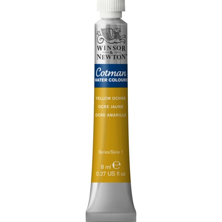 Winsor & Newton Cotman Watercolor Paint, 8 mL Tube, Yellow Ochre