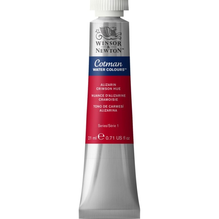Winsor & Newton Cotman Watercolor Paint, 21 mL Tube, Alizarin Crimson Hue