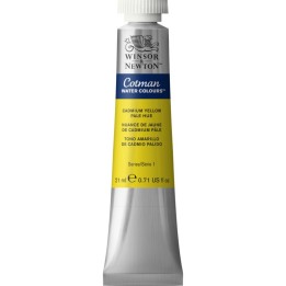 Winsor & Newton Cotman Watercolor Paint, 21 mL Tube, Cadmium Yellow Pale Hue