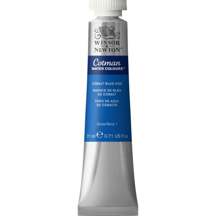 Winsor & Newton Cotman Watercolor Paint, 21 mL Tube, Cobalt Blue Hue