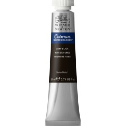 Winsor & Newton Cotman Watercolor Paint, 21 mL Tube, Lamp Black