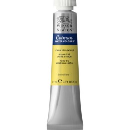 Winsor & Newton Cotman Watercolor Paint, 21 mL Tube, Lemon Yellow Hue