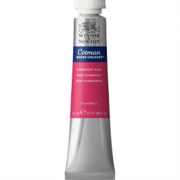 Winsor & Newton Cotman Watercolor Paint, 21 mL Tube, Permanent Rose