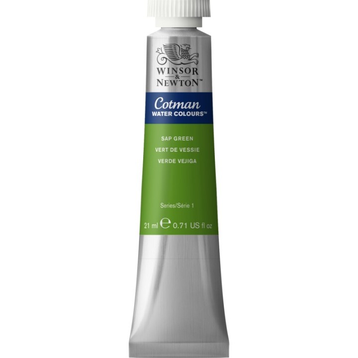 Winsor & Newton Cotman Watercolor Paint, 21 mL Tube, Sap Green