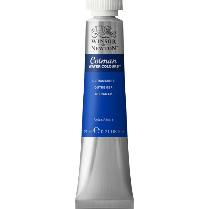 Winsor & Newton Cotman Watercolor Paint, 21 mL Tube, Ultramarine