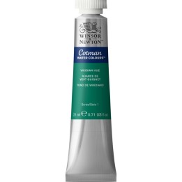 Winsor & Newton Cotman Watercolor Paint, 21 mL Tube, Viridian Hue