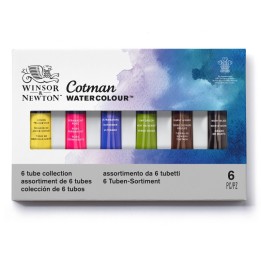 Winsor & Newton Cotman Watercolor 6 Tube Collection, 8 mL