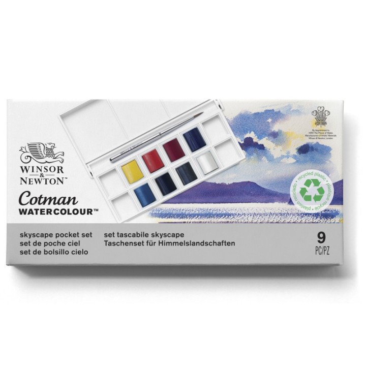 Winsor & Newton Cotman Watercolor Skyscape Pocket Set, 8 Colors