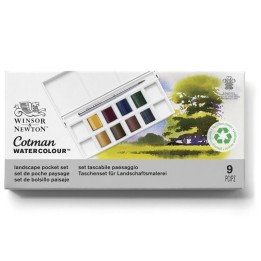 Winsor & Newton Cotman Watercolor Landscape Pocket Set, 8 Colors